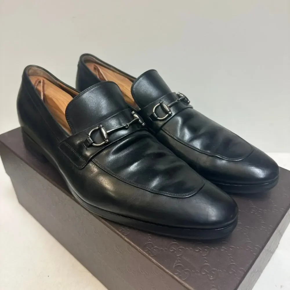 FULLY RESOLED Gucci Horsebit Bit Loafers Black Calf Made in Italy UK 9 US 10 D